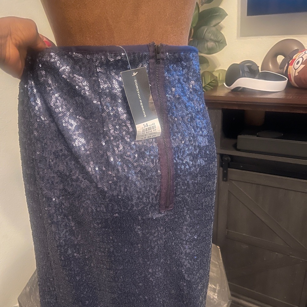 Dorothy Perkins sequin skirt size 14